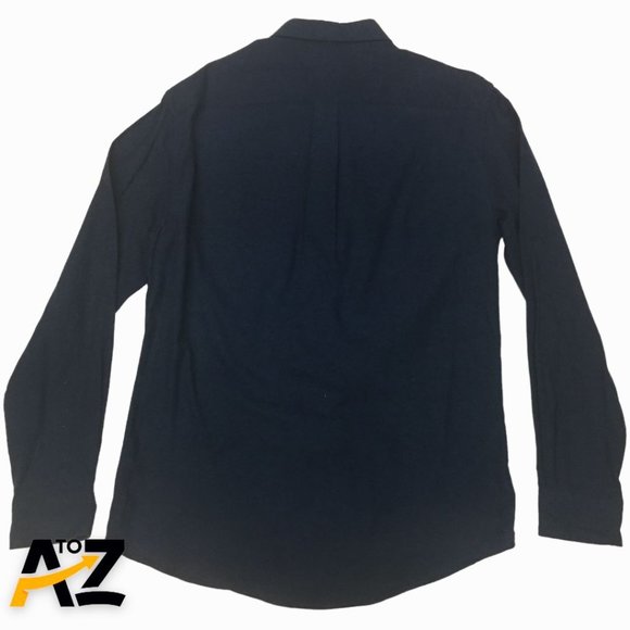 Men Croft & Barrow Blue Long Sleeve Button Down Cotton Top Shirt Size M Medium - Picture 3 of 15